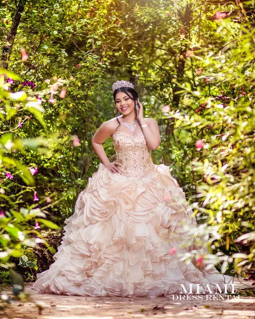 Quinceanera Champagne Dress