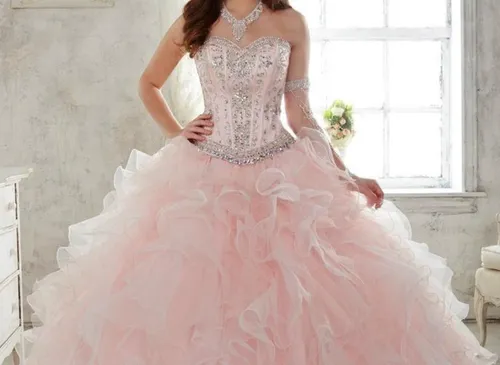 Rose Quinceañera Dress