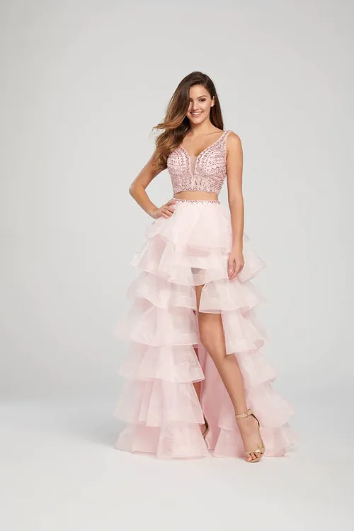 Pink 2 Piece Glamour Dress