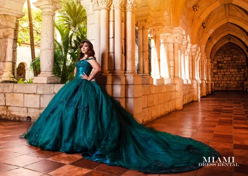 Quinceañera Emerald Dress