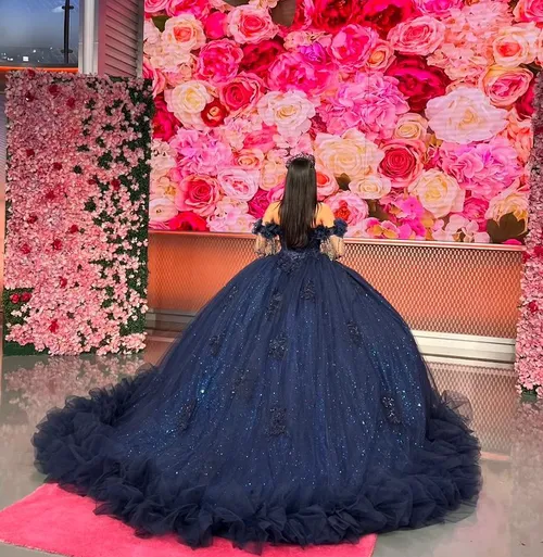 MDR116 Navy Blue Ball Gown