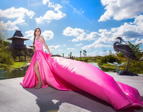 Samy Pink Petal Flying Dress