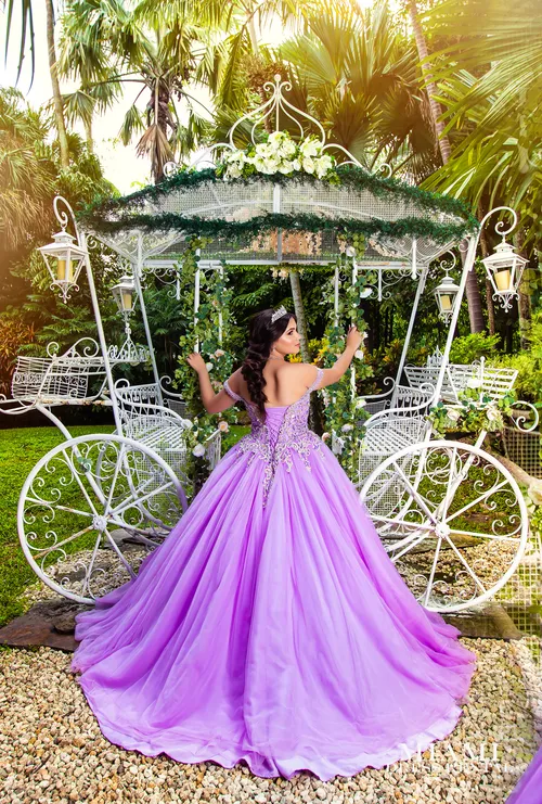 Quinceañera Purple Dress. 
