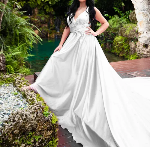 Flying Lola Dress White