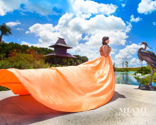 Orange Lili Flying Dress