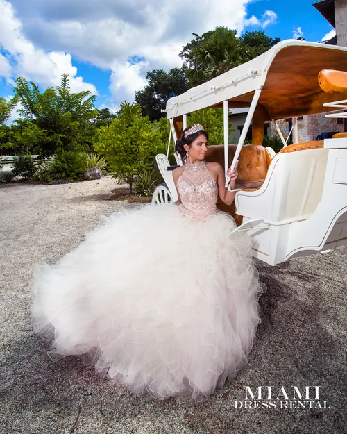 Champagne Quinceañera Dress