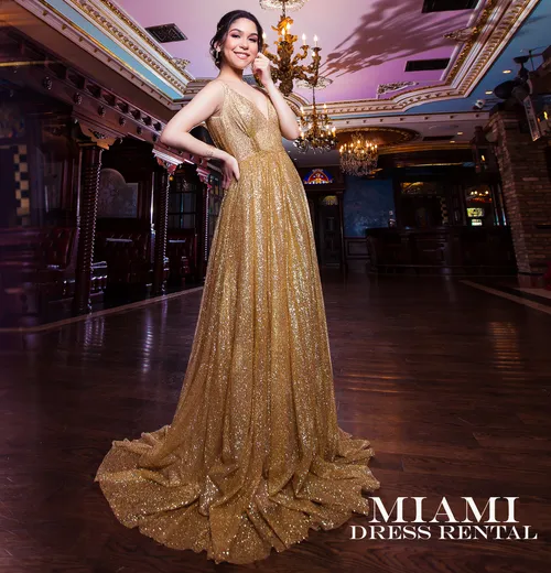 Gold Glam Dress