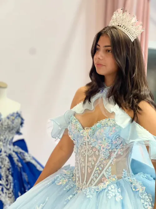 PR30199 Princesa Baby Blue Dress