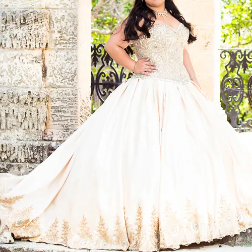 Gold Quinceañera Dress