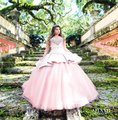 Quinceanera 3-Piece Pink Dress