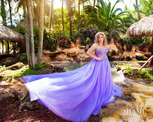 Lavender Lace Corset Water Dress