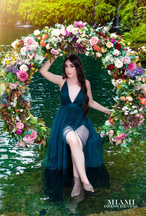 Emerald Water Simple Dress