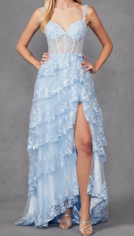 Powder Blue Elegant Dress