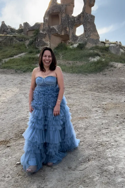 Dusty Blue Tulle Dress