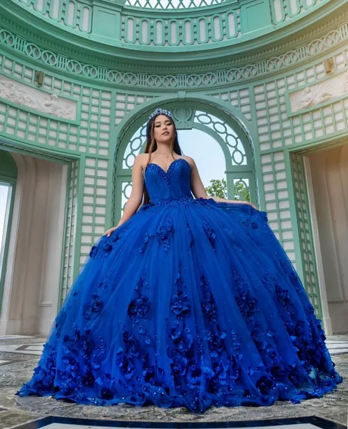Quinceañera Electric Blue Dress