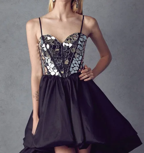 High-Low Elegant Black Dress