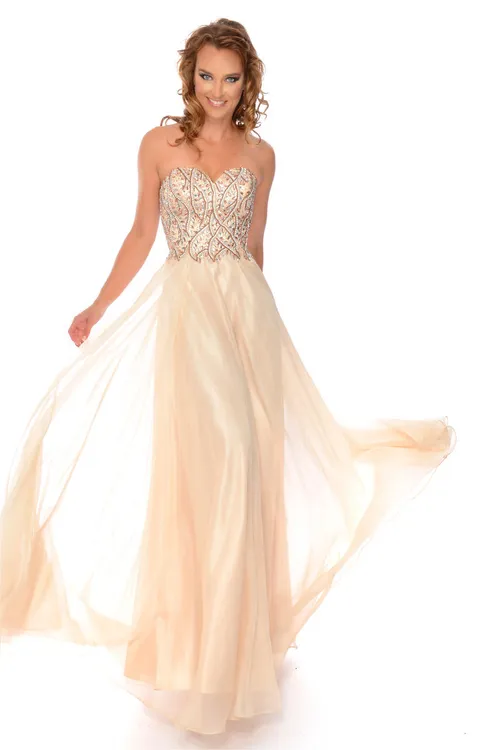 Mocha Chiffon Glam Dress