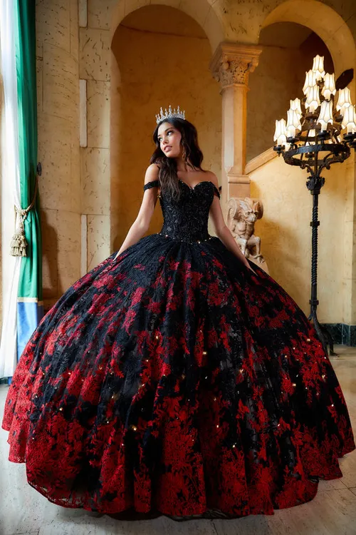 Black and Red Princess Dress