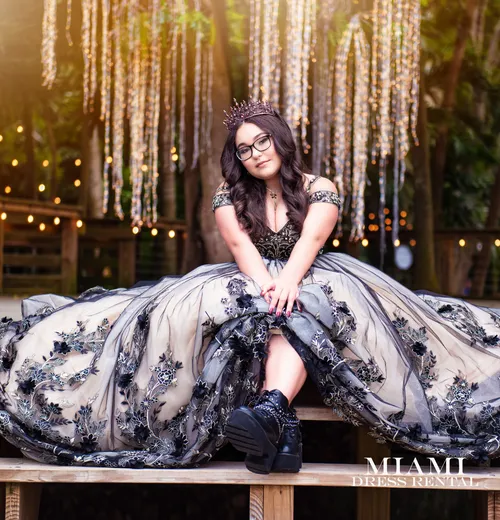 Black Quinceanera Dress 