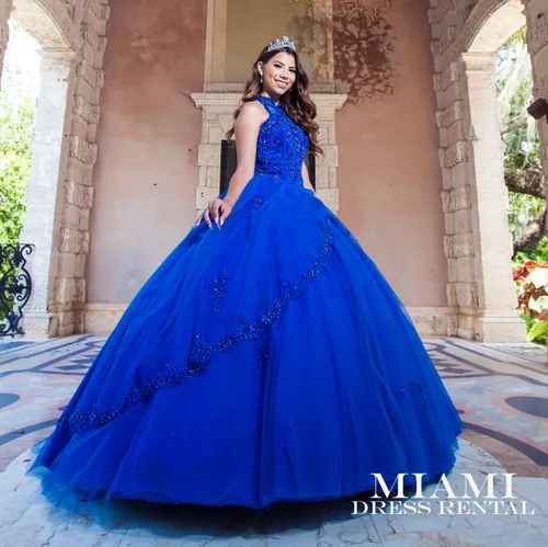 Quinceanera Royal Blue Dress 
