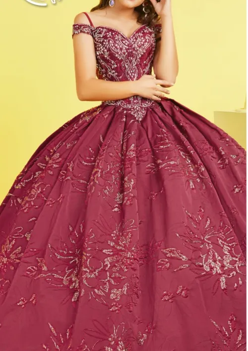 Wine Red Quinceañera Dress