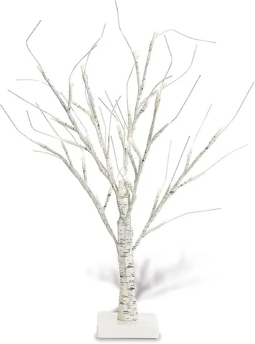 White Birch Tabletop LED Tree Decoration