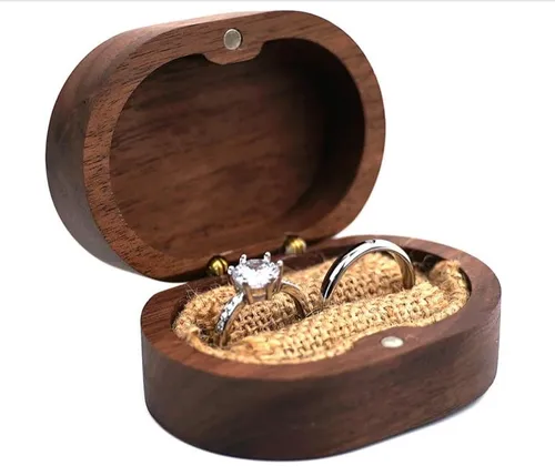 Rustic Wooden Wedding Ring Box