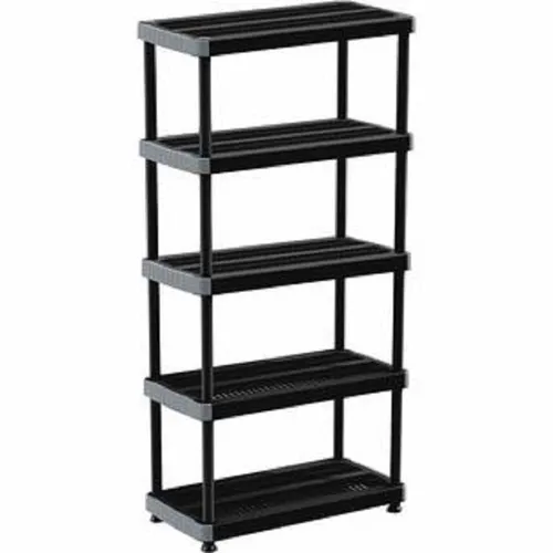 plastic shelving (black)