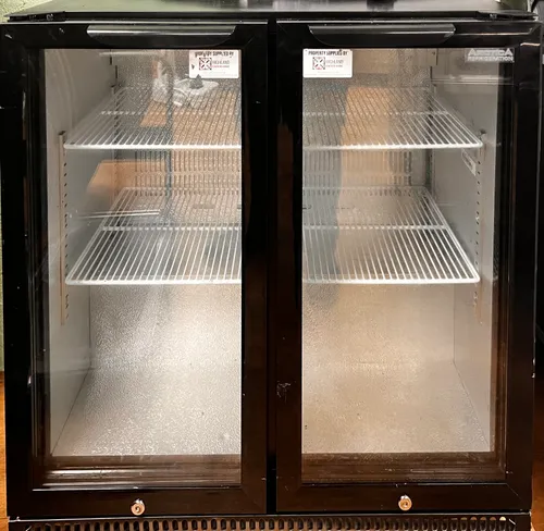 Bar under counter glass fridge 