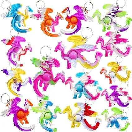 Mini Dragon Pop It Keychains