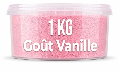 Sucre pour barbe à papa - 1 KG - Goût vanille
