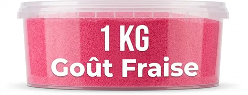 Sucre pour barbe à papa - 1 KG - Goût fraise