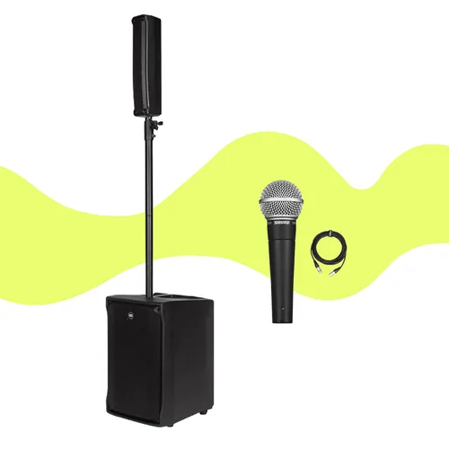 Pack sono  1 RCF Evox Jmix 8 - 1 micro filaire Shure SM58