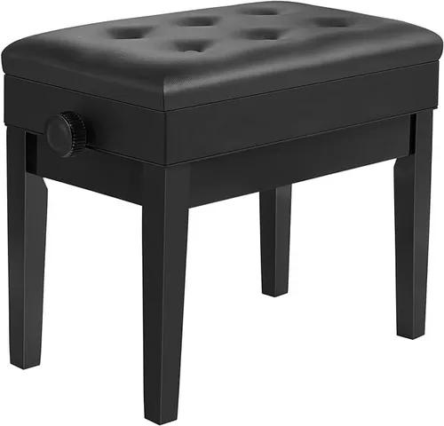Piano Bench Adjustable - Black