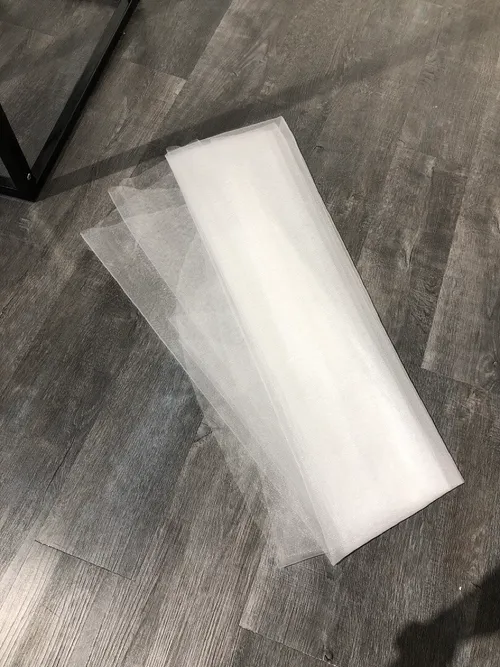 S05AAT 0763 - Floor length plain veil