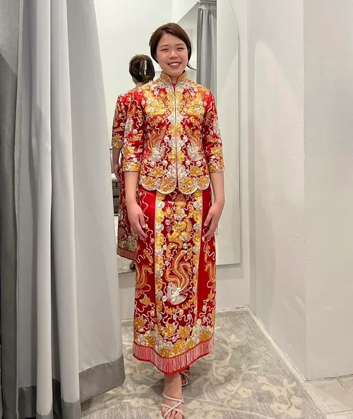 S05AAT 0960 - HB female kua Silver Phoenix 彩凤中五福 Size: M
