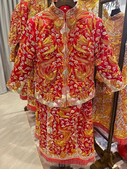 S05AAT 1329 - HB female kua 大五福sun roses motif size L