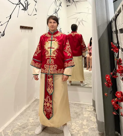 S05AAT-1048 male kua Mahjong red green (S)