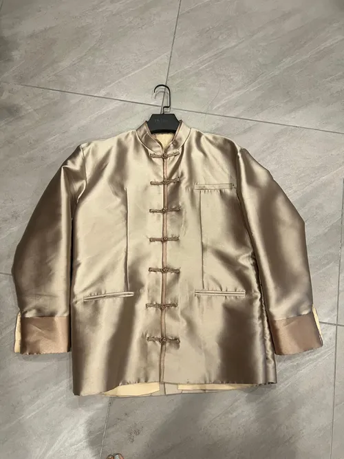 1706 Gold tang suit with gold sleeve and button #62