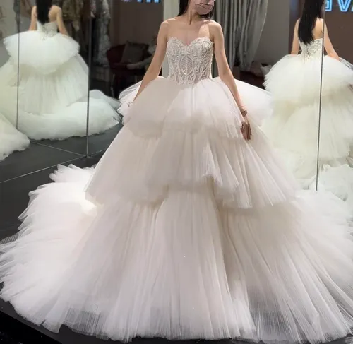 S05AAT 0941 - Gelly 3 layered tulle Ball gown