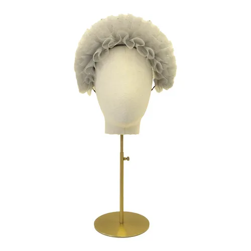 Barbara tulle headband - silver glitter