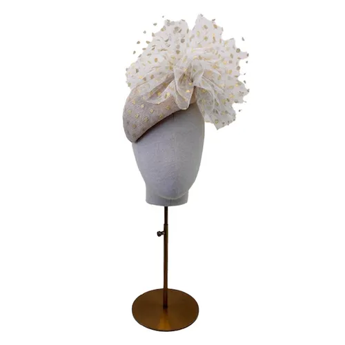 Betty spotty tulle beret - gold