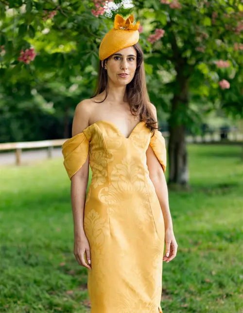 Lydia beret - yellow
