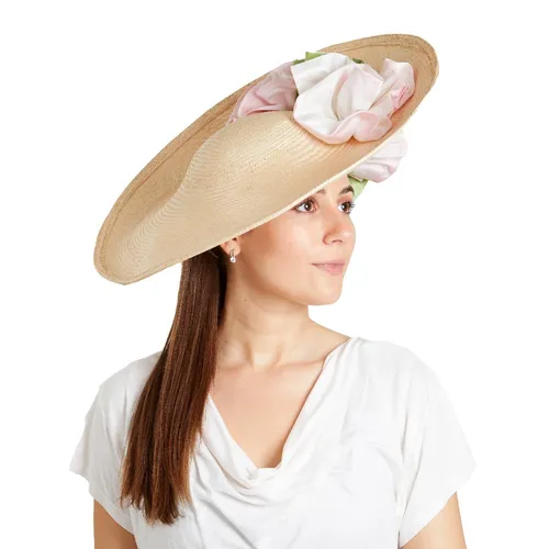 Catherine brim - green and pink