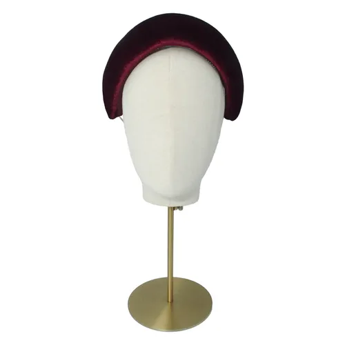 Annie velvet headband - dark red