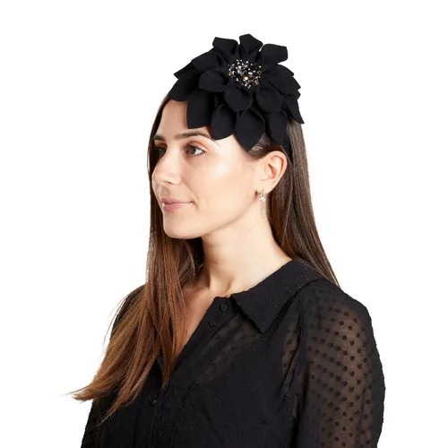 Chrysanthemum headband - black