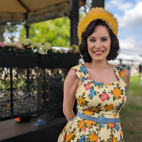 Barbara tulle headband - yellow