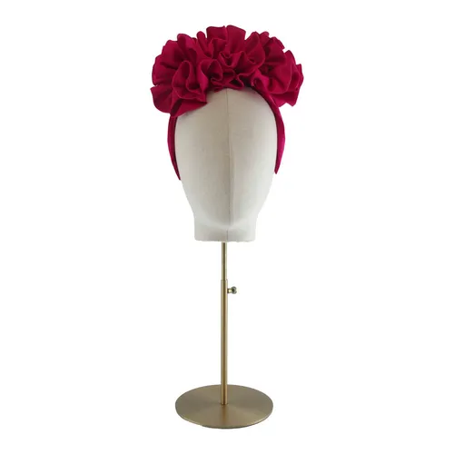 Carmen ruffle headband - pink