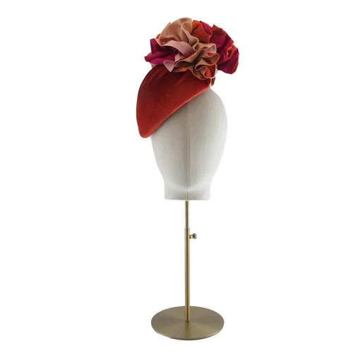 Rosie velvet beret - Orange