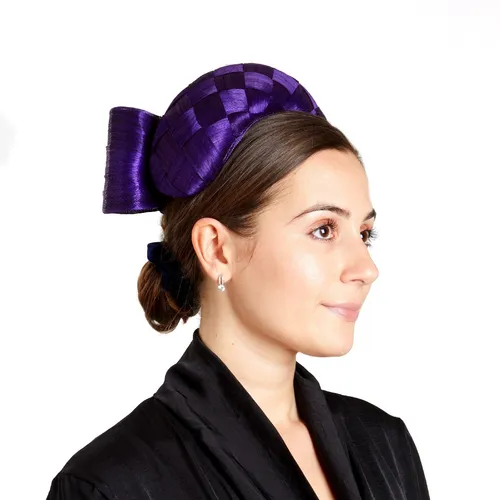 Christina silk headband - purple